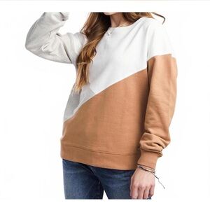 Abercrombie & Fitch Color Block Crewneck Sweater size M